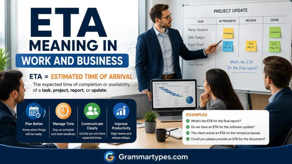 ETA meaning in work and business and how professionals use it