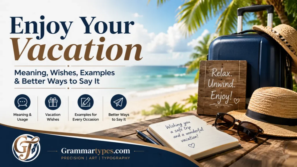 Enjoy Your Vacation: Meaning, Wishes, Examples & Better Ways to Say It