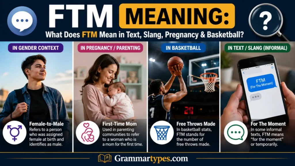 FTM Meaning Text, Slang, Pregnancy & Basketball Explained