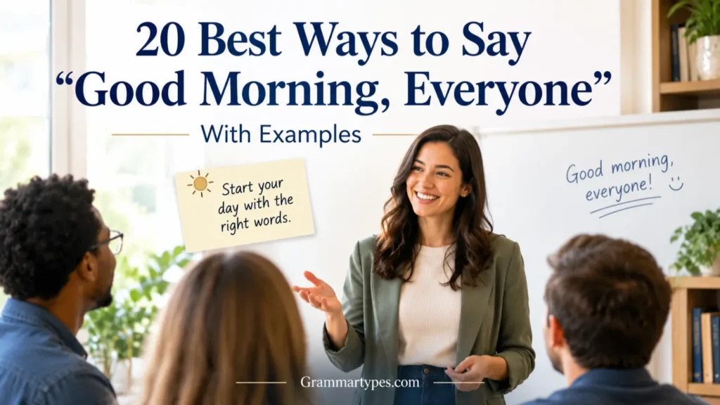 Good Morning Everyone 20 Different Ways to Say It