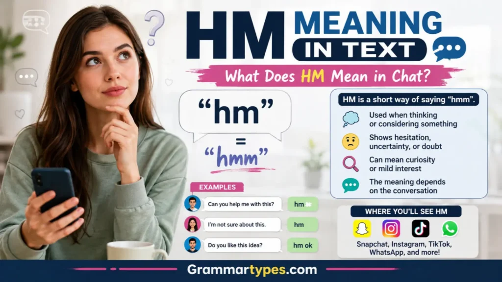 HM Meaning in Text What Does HM Mean in Chat