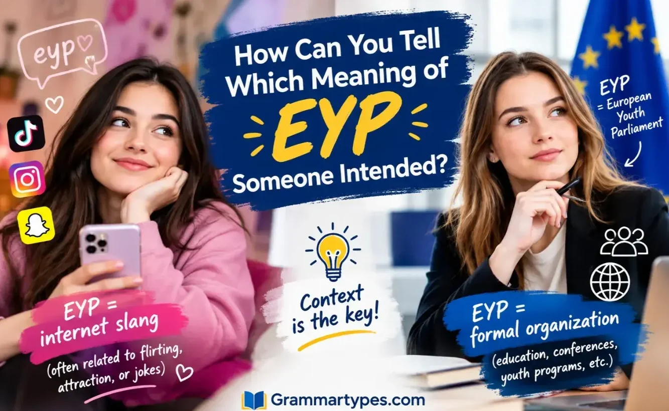 How to tell which meaning of EYP someone intended in a message