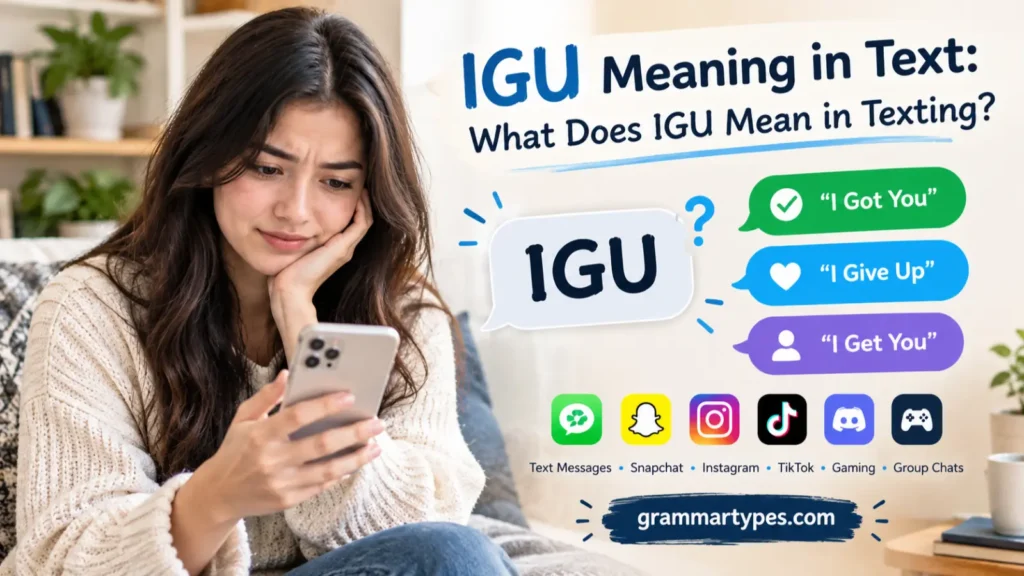 IGU Meaning in Text: What Does IGU Mean in Texting?