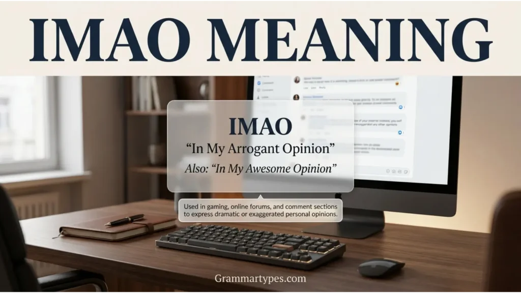 IMAO meaning in social media and online comments explained
