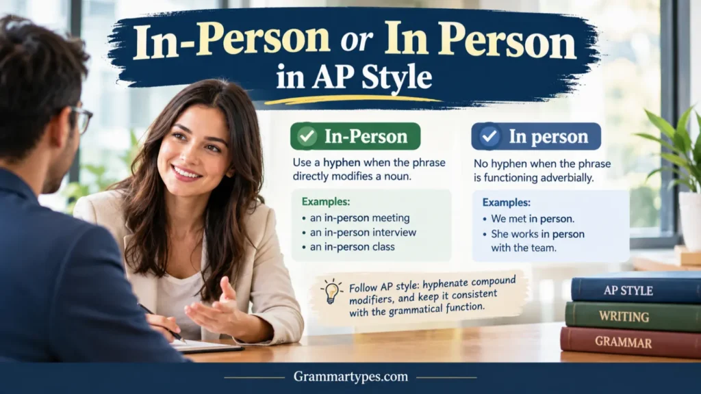 In-Person or In Person in AP Style