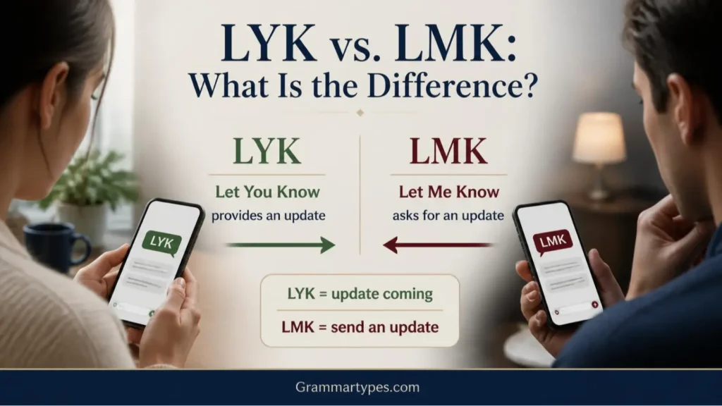 LYK vs LMK: understanding the difference between Let You Know and Let Me Know in texting