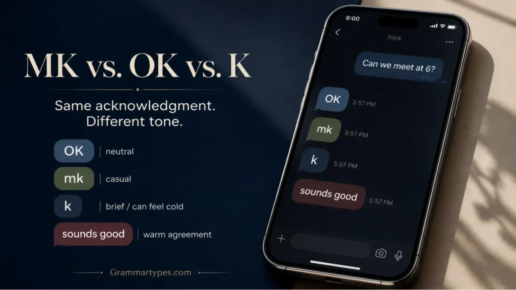 MK vs OK vs K: Understanding the Difference in Texting