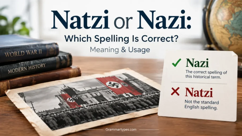 Natzi or Nazi Correct Spelling, Meaning & Pronunciation