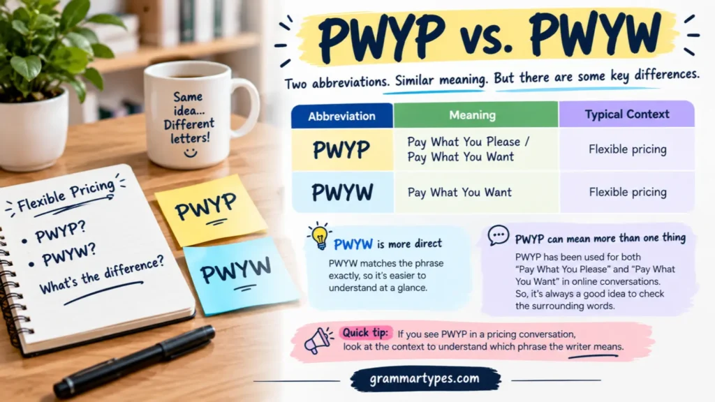 PWYP vs. PWYW meaning and difference in flexible pricing