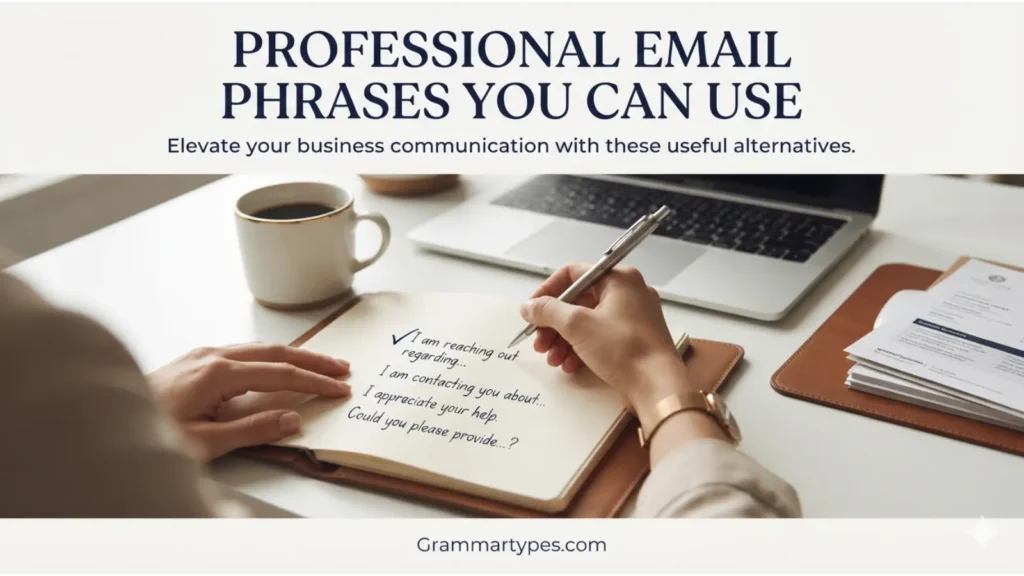Professional email phrases for clear and effective workplace communication
