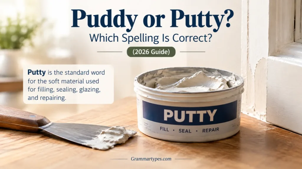 Puddy or Putty Which Spelling Is Correct Meaning & Use