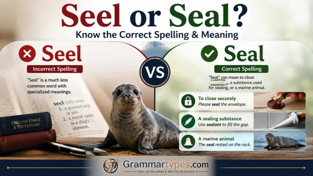 Seel or Seal – correct spelling, meaning, and usage