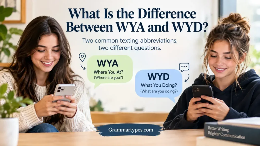 WYA vs WYD meaning and difference in texting abbreviations