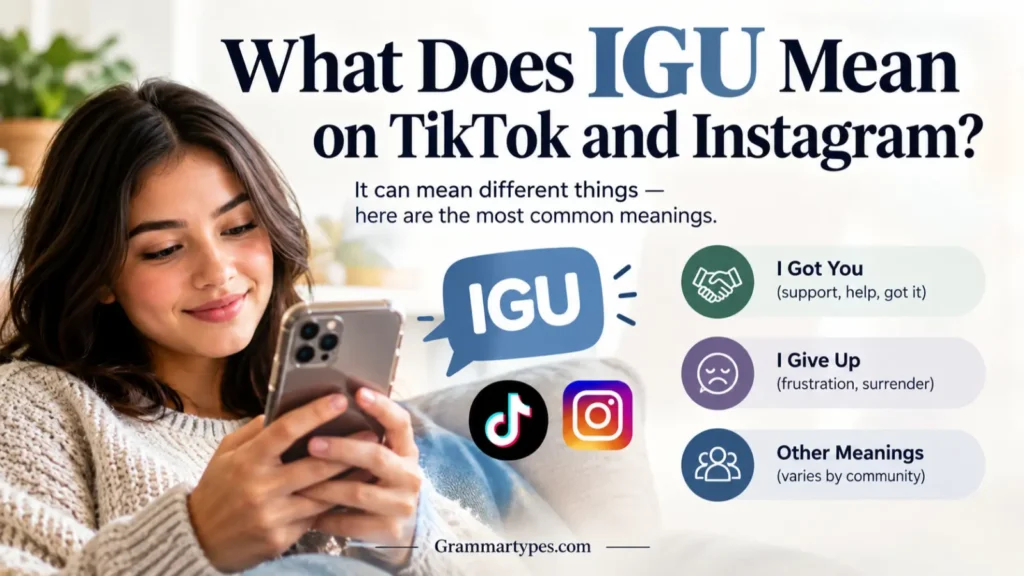What does IGU mean on TikTok and Instagram? Common meanings explained