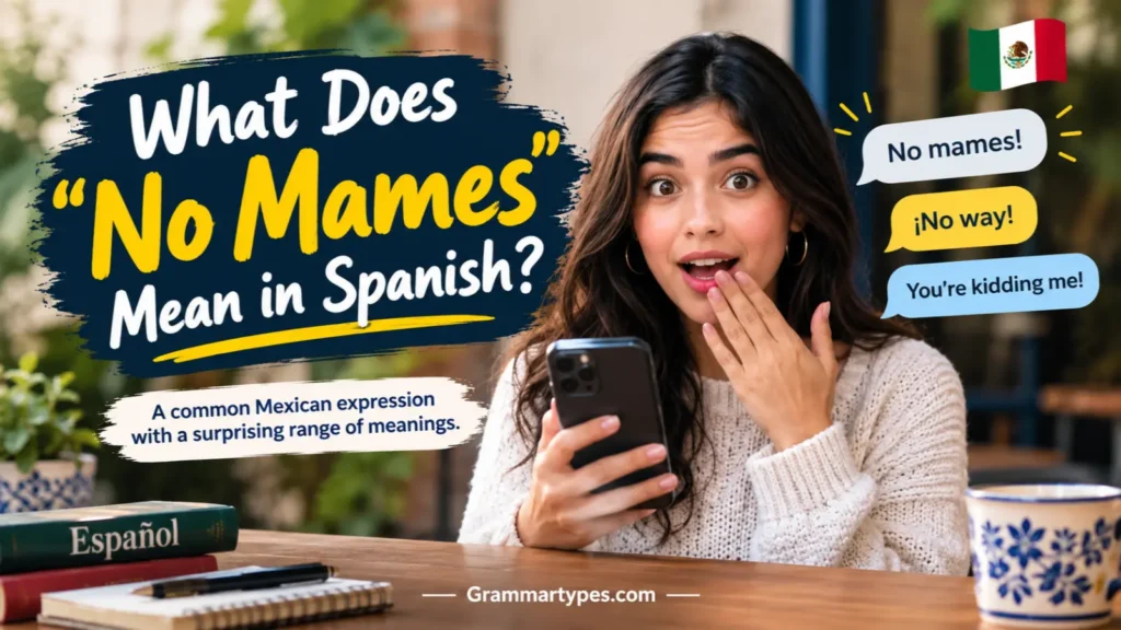 What does “No Mames” mean in Spanish, showing its Mexican Spanish slang meaning and common reactions