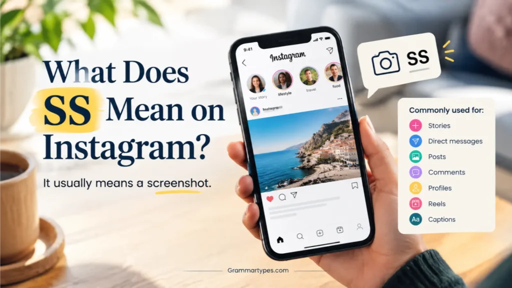 What does SS mean on Instagram screenshot