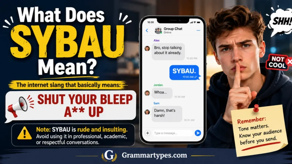 What does SYBAU mean? Explanation of the internet slang acronym
