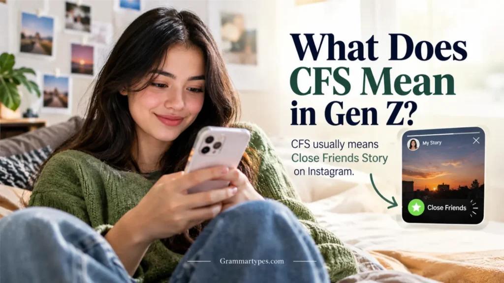 What does CFS mean in Gen Z Close Friends Story meaning on Instagram