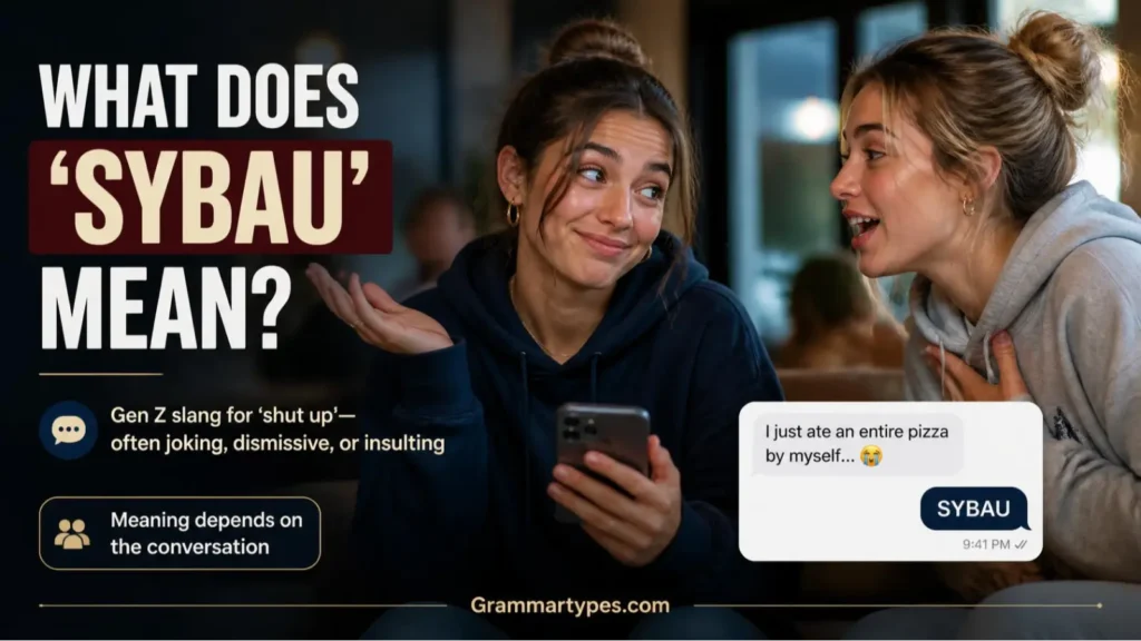 What does SYBAU mean in Gen Z slang and online conversations