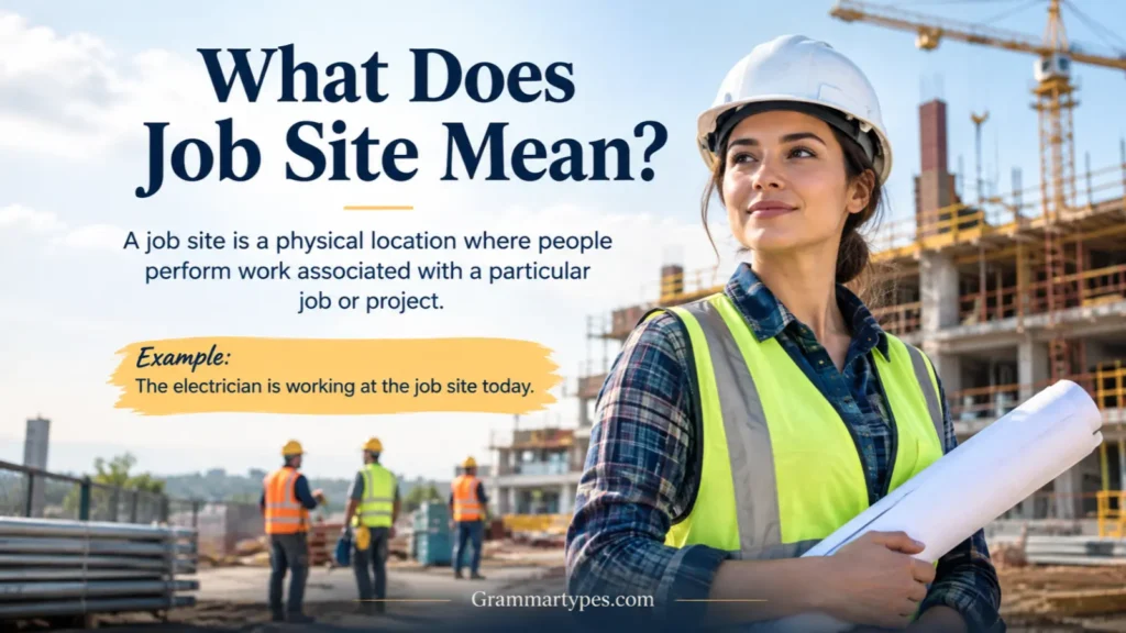 What does job site mean in English
