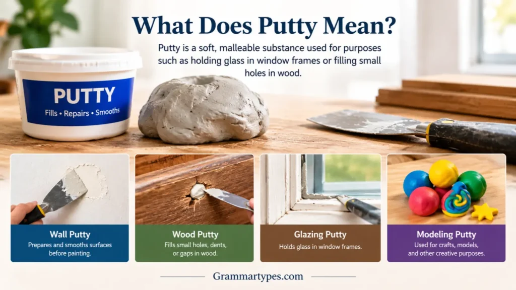 What does putty mean and how is putty used