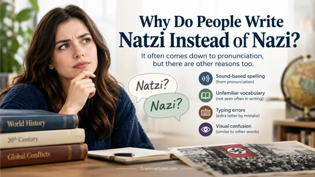 Why people write Natzi instead of Nazi