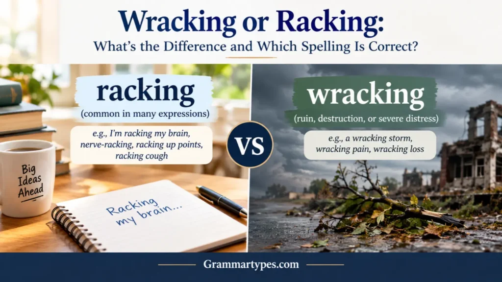 Wracking or Racking: Which Spelling Is Correct?