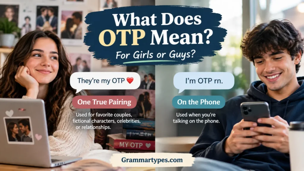 What does OTP mean for girls or guys in text messages