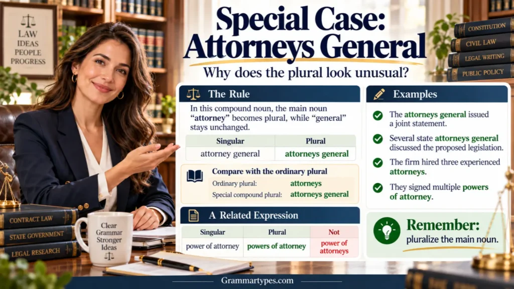 Attorneys general plural form and correct spelling explained
