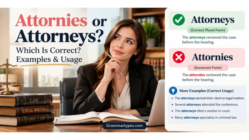 Attornies or Attorneys: Which Spelling Is Correct?