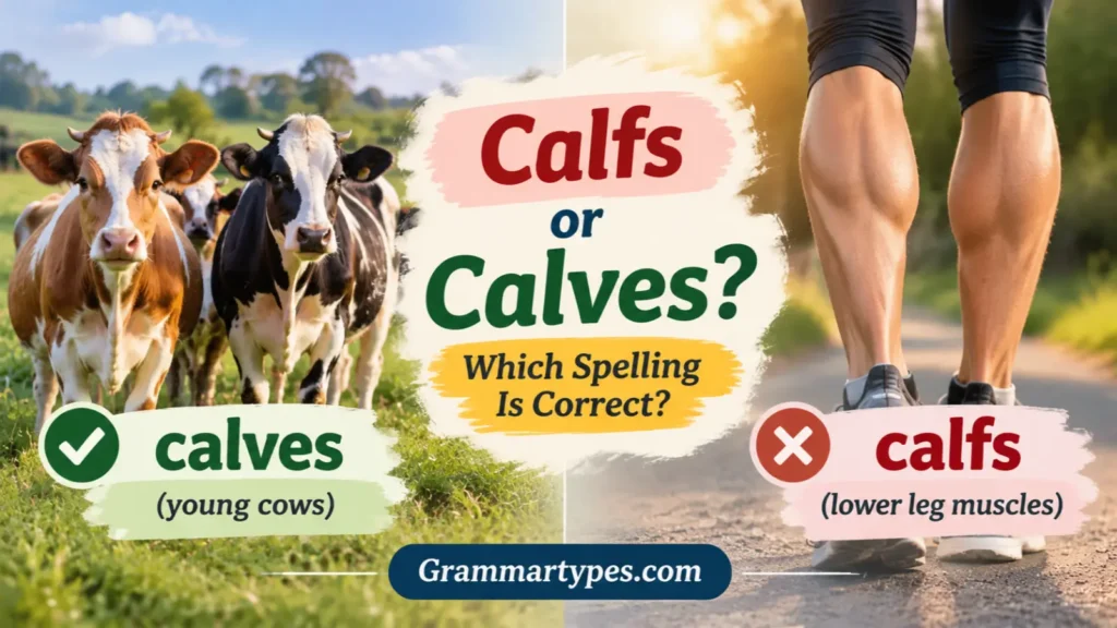 Calfs or Calves Which Is the Correct Plural of Calf
