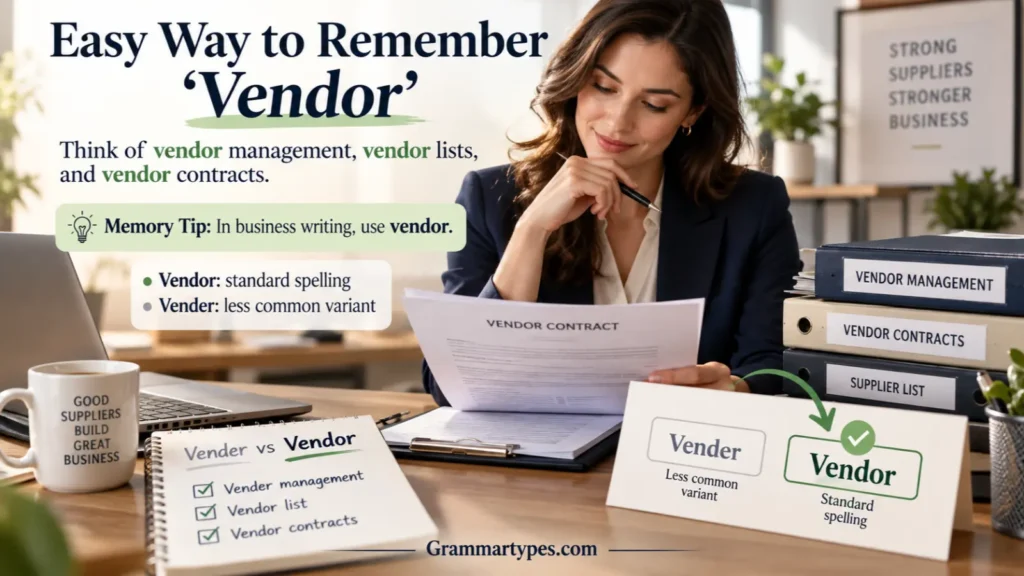 Easy way to remember the correct spelling with simple spelling tips and examples