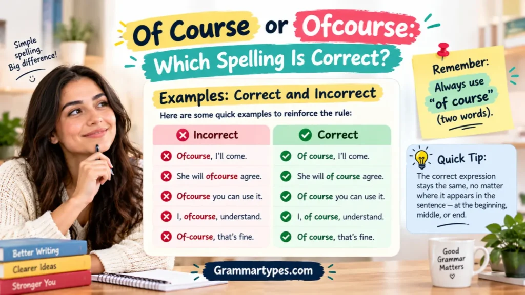 Examples of correct and incorrect word usage in English