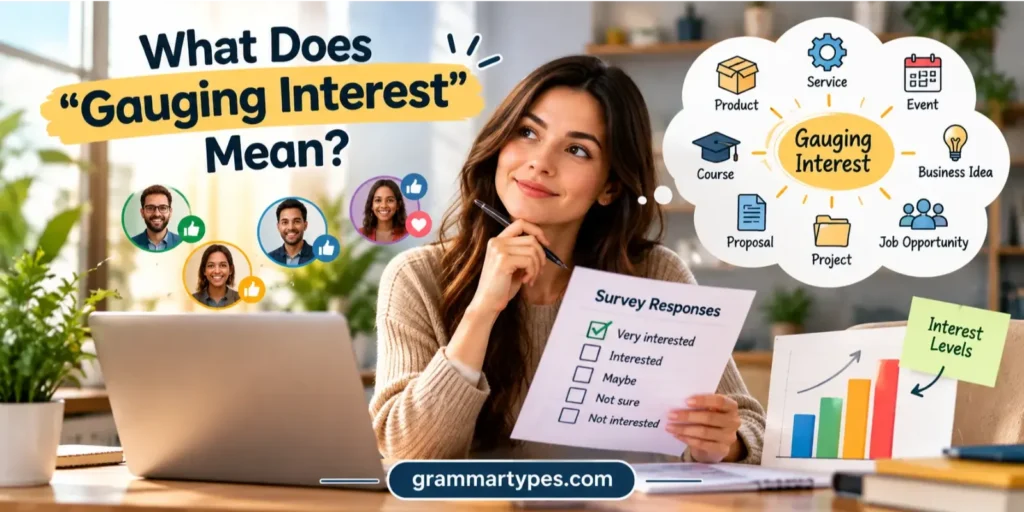 Gauging interest meaning through a professional conversation