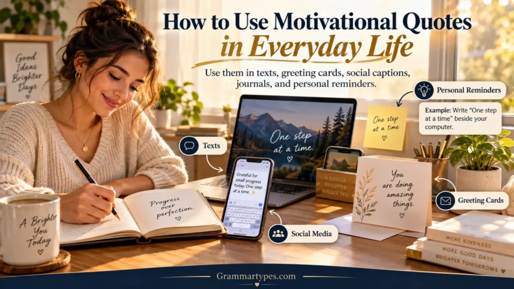 Using motivational quotes for daily inspiration and confidence