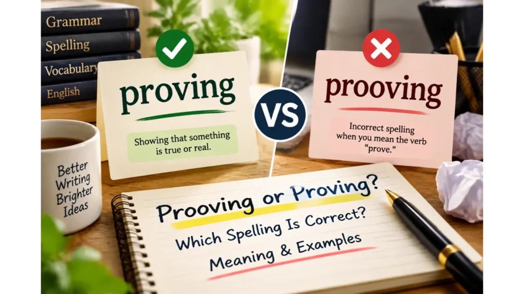 Prooving or Proving: Which Spelling Is Correct?