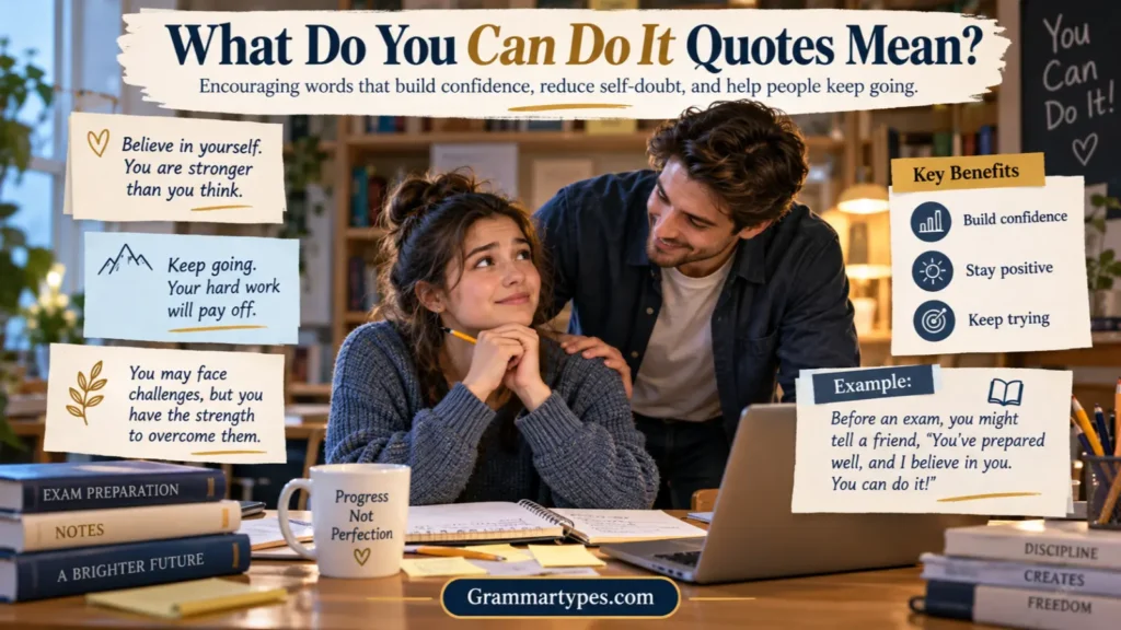 Meaning of you can do it quotes with motivational examples