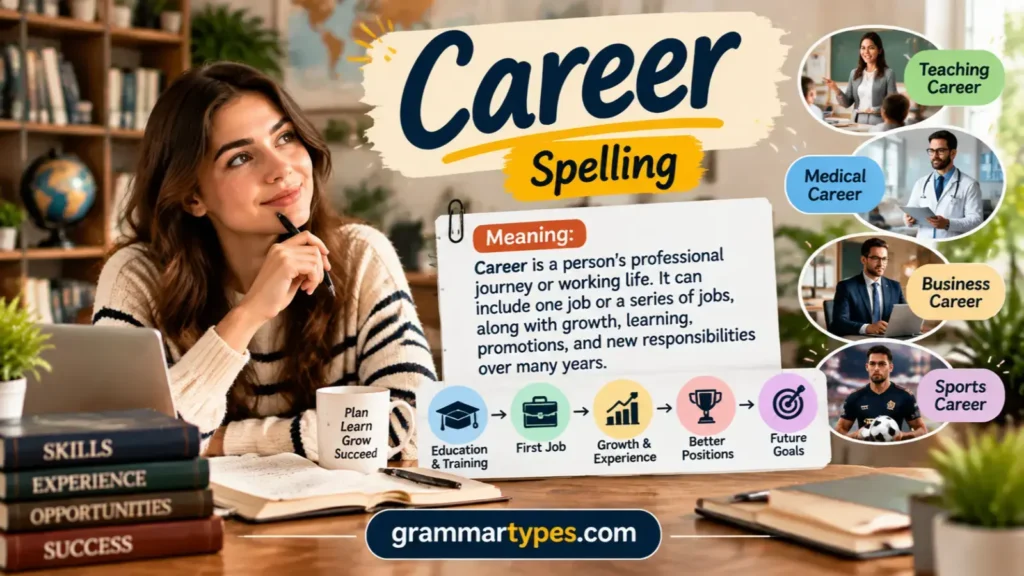 What does career mean and how it relates to work and professional growth